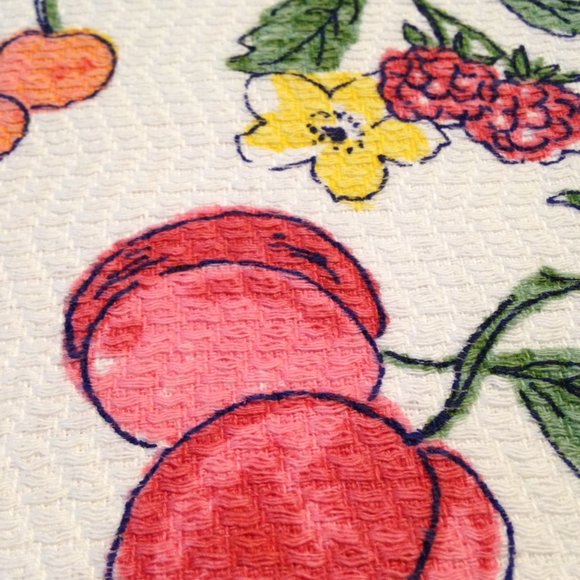 New! NWT Ralph Lauren Kitchen Towel Set of 2. Fruits & Flowers. Colorful Fun. - Picture 4 of 7